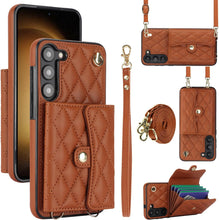 for Samsung Galaxy S24 Ultra Accordion Crossbody Wallet Case, 4 Card Slots, RFID Blocking, and Adjustable Strap - Stylish and Versatile Accessory. (Purple)