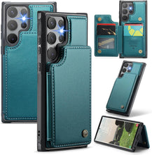 Konstreet for Samsung Galaxy S25 Plus Wallet Case with RFID Blocking and 5 Credit Card Holder, Premium Durable Slim Leather Magnetic Clasp Kickstand Heavy Duty Shockproof Protective Cover.- Purple