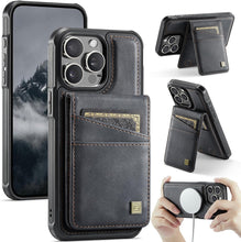 for iPhone 16 2 in 1 Detachable Card Holder Wallet Case Strong Magnetic Leather Card Holder RFID Blacking Case for iPhone 16 Pink