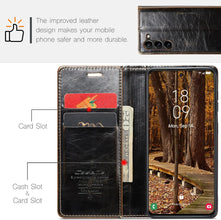 for Samsung Galaxy S23 Case Retro Style Magnetic Soft Flip Leather Wallet Card Holder Comfortable Grip Anti-Fingerprint Anti-Fall