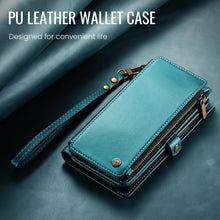 Defencase Compatible with iPhone 17 Pro Case Wallet with RFID Blocking Card Holder for Women and Men, PU Leather Magnetic Snap Flip Zipper Strap Wallet Phone Case for iPhone 17 Pro 6.3