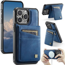 for iPhone 16 2 in 1 Detachable Card Holder Wallet Case Strong Magnetic Leather Card Holder RFID Blacking Case for iPhone 16 Pink