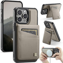 for iPhone 16 2 in 1 Detachable Card Holder Wallet Case Strong Magnetic Leather Card Holder RFID Blacking Case for iPhone 16 Pink