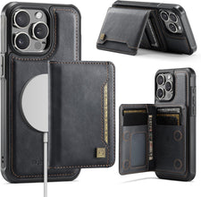 for iPhone 16 Case 2 in 1 Detachable Soft Leather Wallet Built-in Cash Slot and 1 Photo Frame Strong Magnetic Card Holder RFID Blocking case for iPhone 16