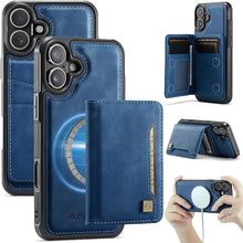for iPhone 16 Case 2 in 1 Detachable Soft Leather Wallet Built-in Cash Slot and 1 Photo Frame Strong Magnetic Card Holder RFID Blocking case for iPhone 16