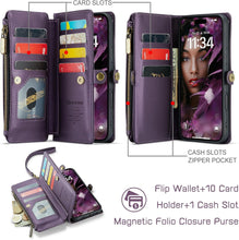 Defencase Compatible with iPhone 17 Air Case Wallet with RFID Blocking Card Holder for Women Men, Fashion PU Leather Magnetic Snap Flip Zipper Strap Wallet Phone Case for iPhone 17 Air 6.5