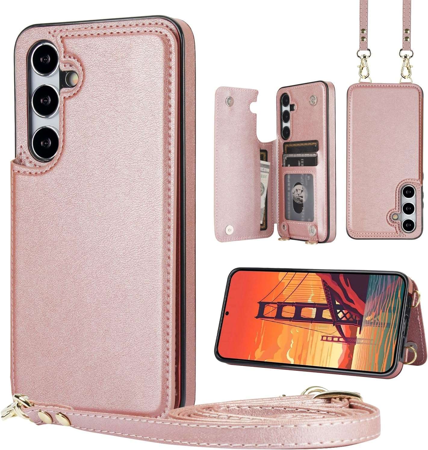 Wallet Case with RFID Blocking for Galaxy S24 / Ultra Plus