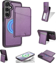 for Samsung Galaxy S24 Ultra 2 in 1 Detachable Card Bag Wallet Case Durable Leather Wallets Magnetic Card Holder 4 Card Slots RFID Blocking