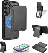 for Samsung Galaxy S24 Ultra 2 in 1 Detachable Card Bag Wallet Case Durable Leather Wallets Magnetic Card Holder 4 Card Slots RFID Blocking