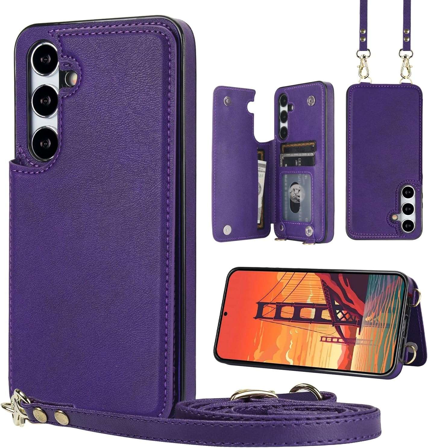 Wallet Case with RFID Blocking for Galaxy S24 / Ultra Plus