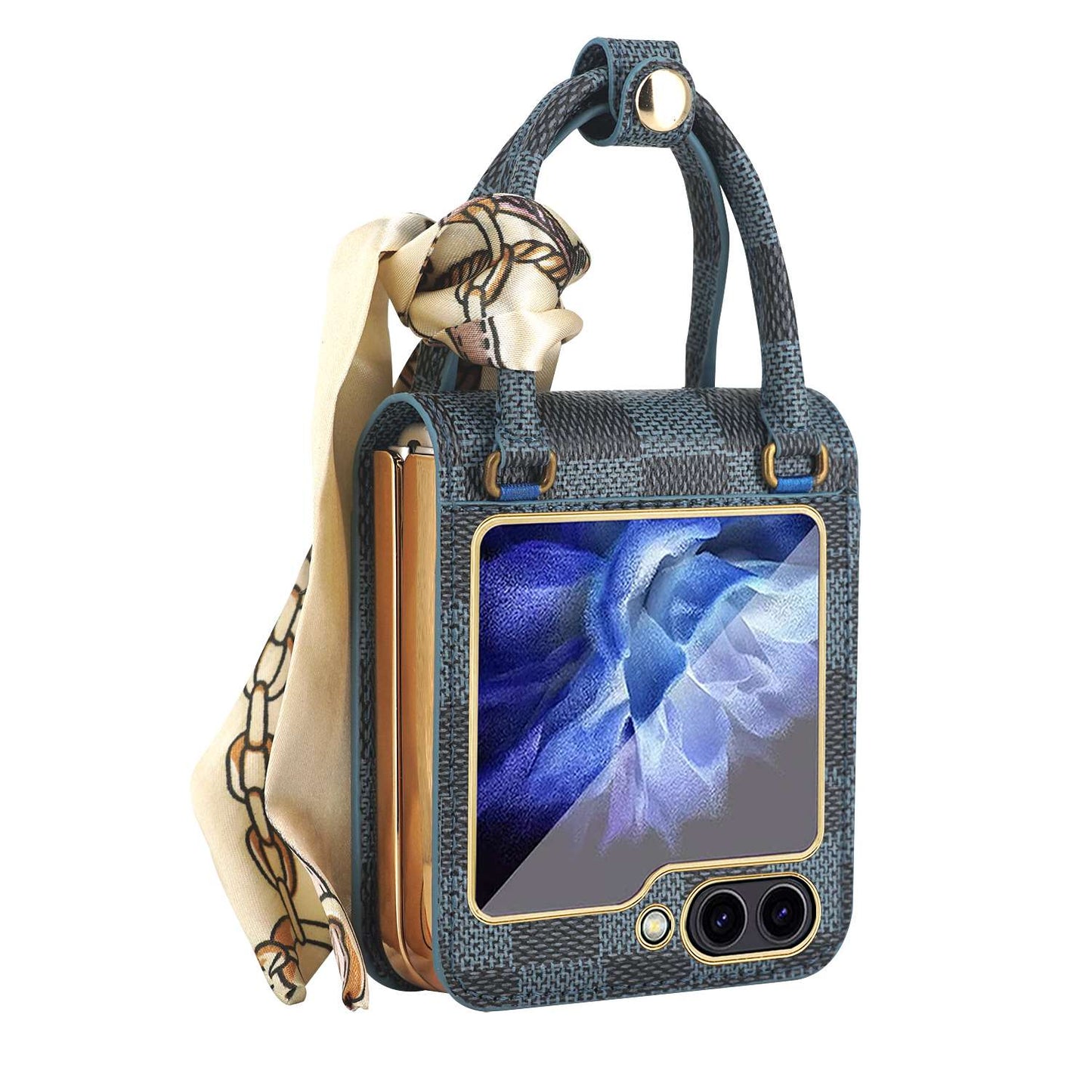 Z Flip 5 Case with Elegant Ribbon Scarf