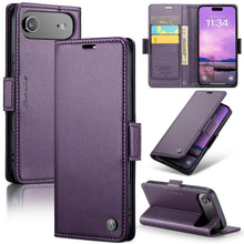 for iPhone 17 Pro Max Wallet Case, RFID Blocking with Kickstand 3 Credit Card Slot and Cash Slot Magnetic Closure Wireless Charging Slim PU Leather Protective Cover - Brown