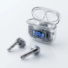 Transparent Crystal TWS Earbuds - White background hero shot
