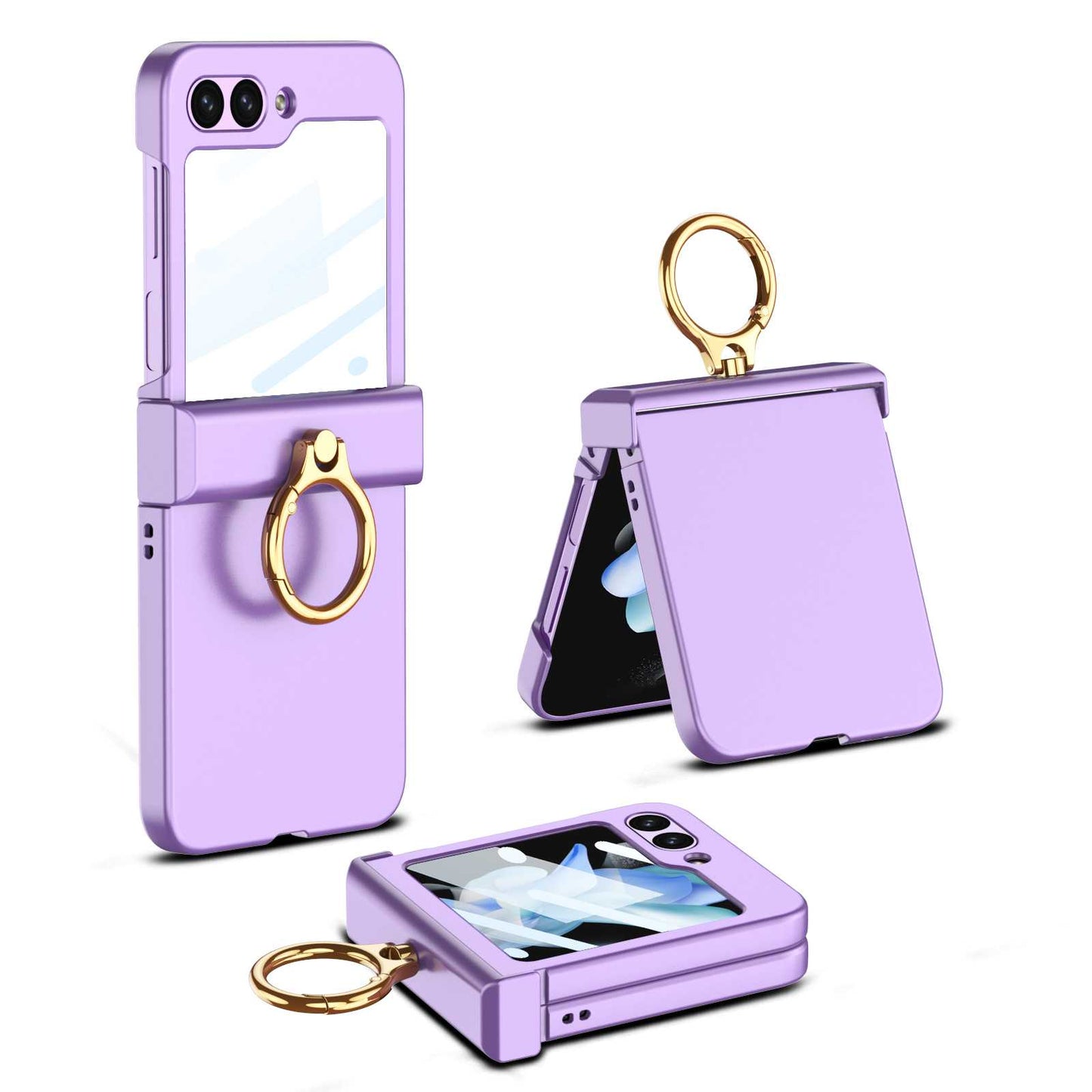 Z Flip 5 Ring Clear Case