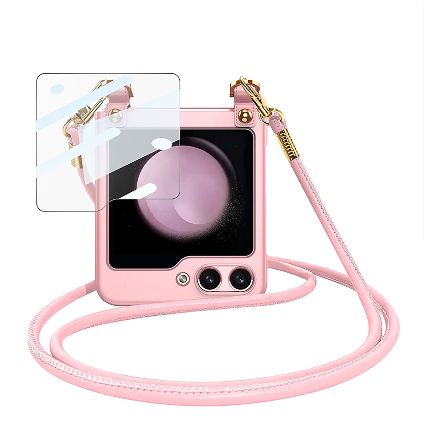 Z Flip 5 Crossbody Clear Case