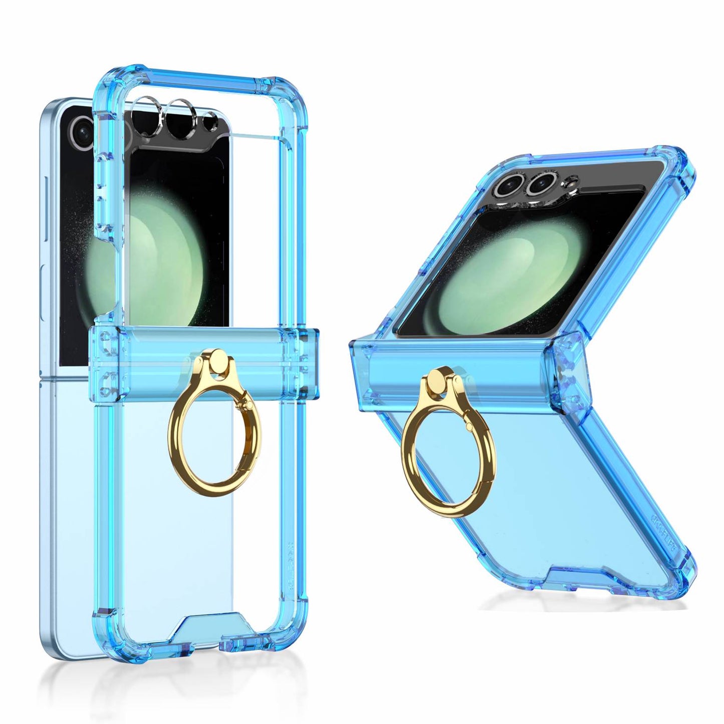 Z Flip 5 Ring Clear Slim Case