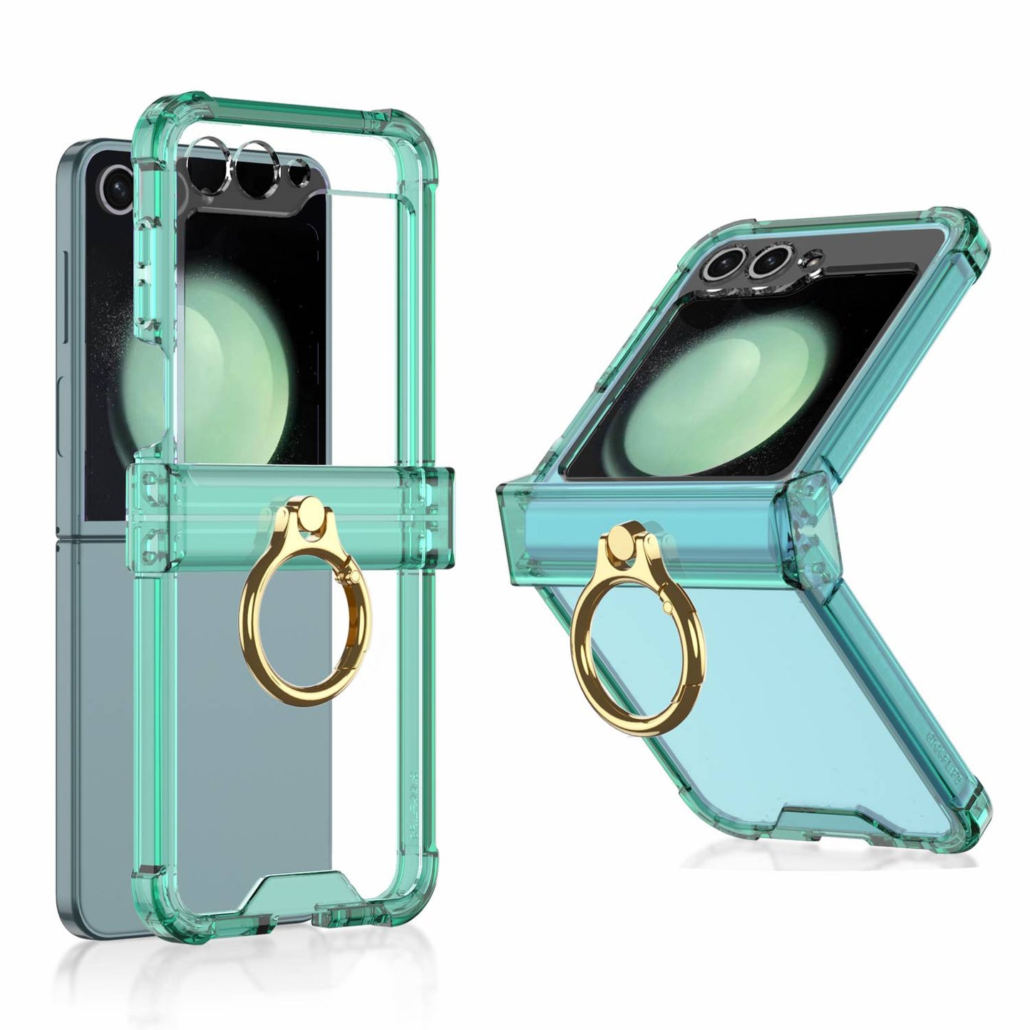 Z Flip 5 Ring Clear Slim Case