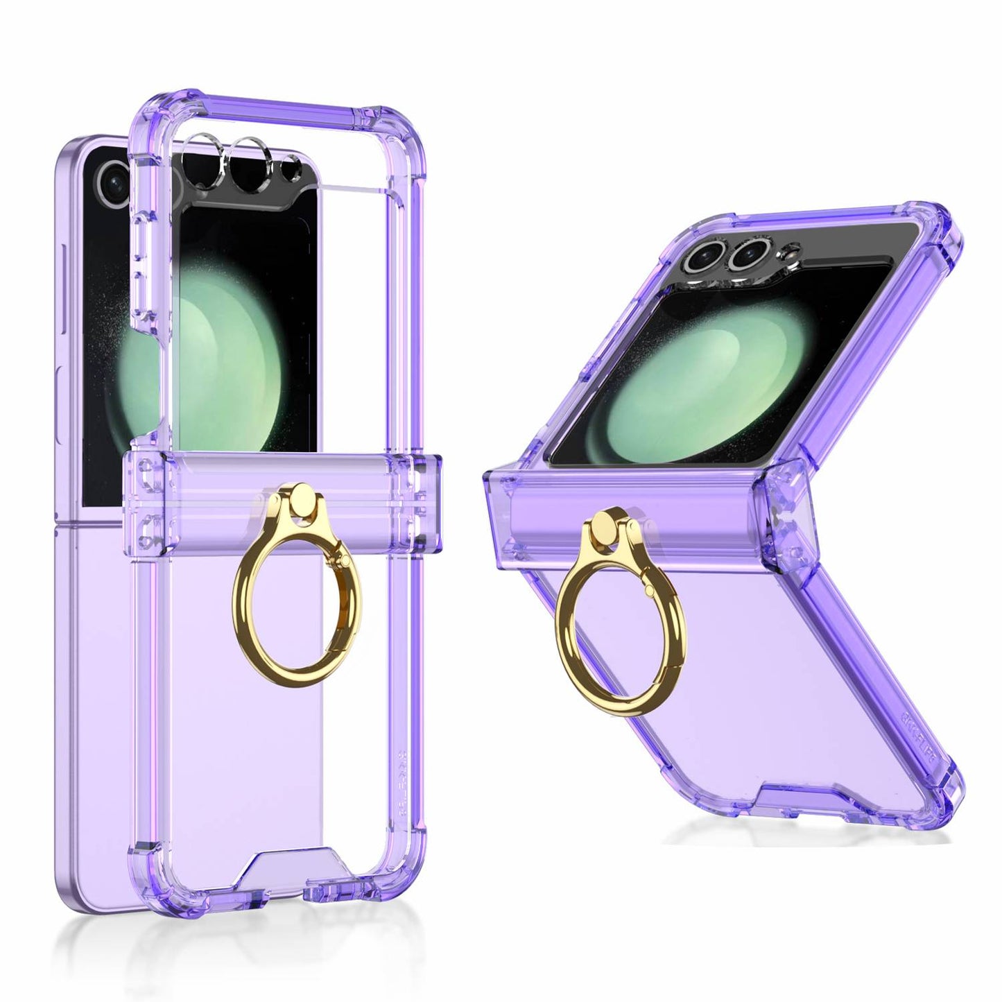 Z Flip 5 Ring Clear Slim Case