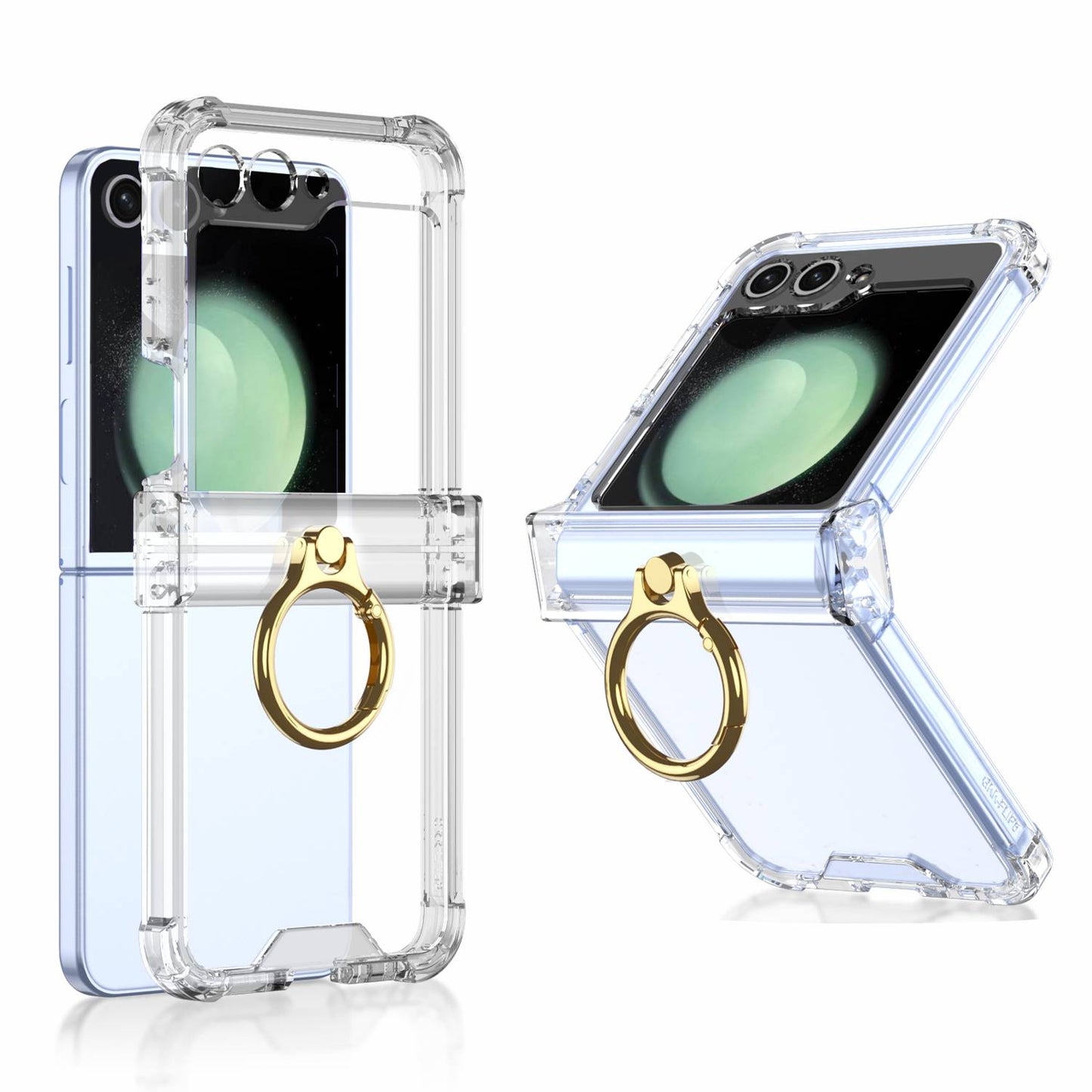 Z Flip 5 Ring Clear Slim Case