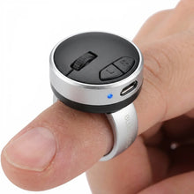 Bluetooth Finger Ring Mouse - Close-up buttons detail