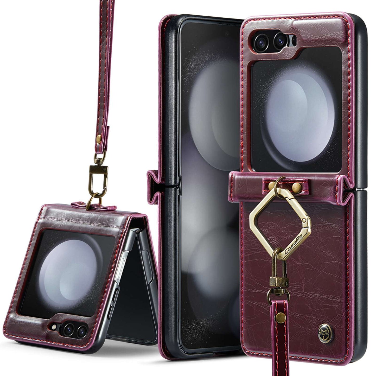 Z Flip 5 Ring Case with Strap