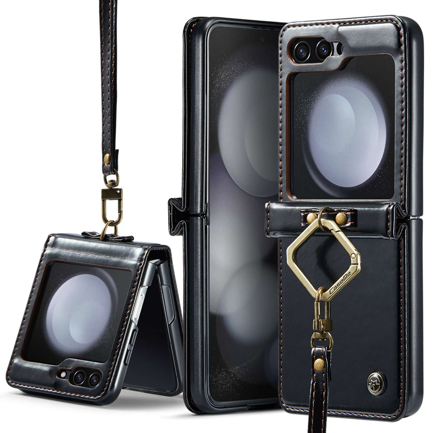 Z Flip 5 Ring Case with Strap