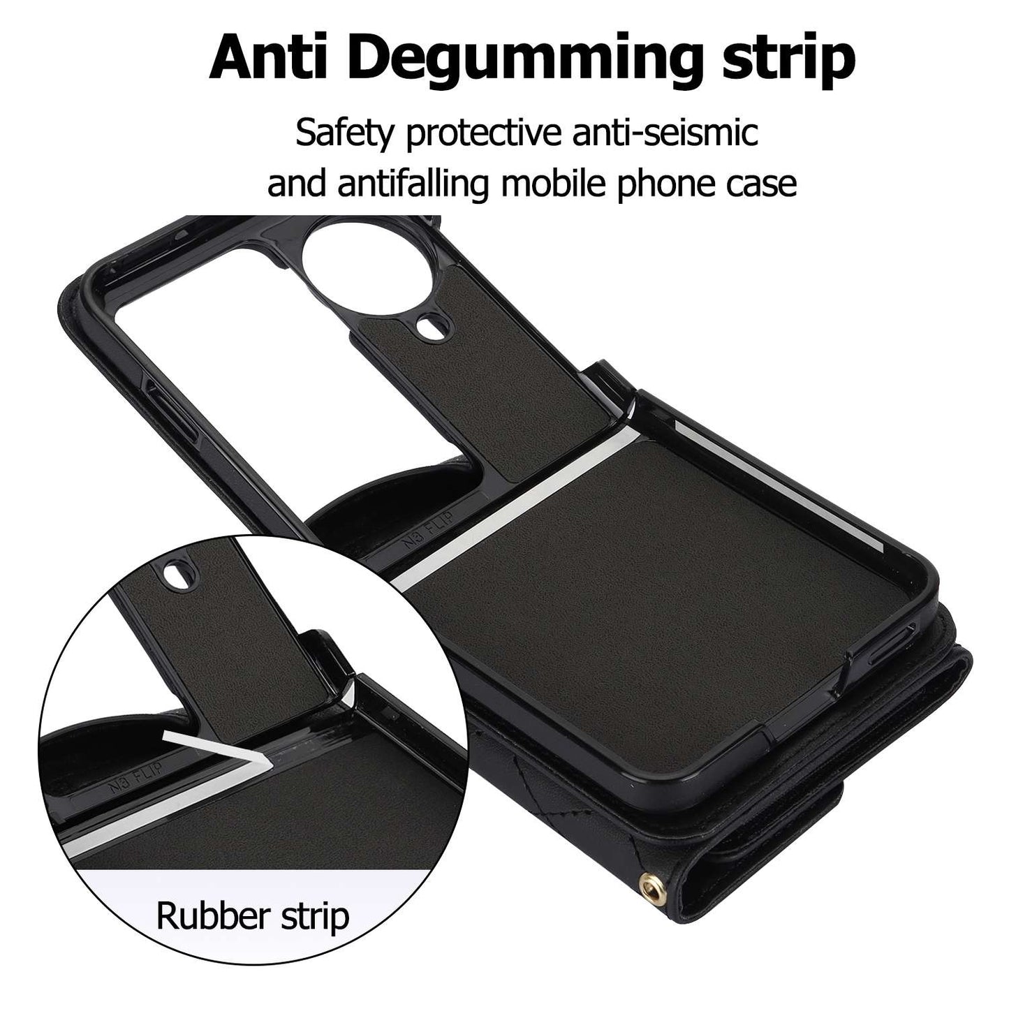 Flip Case for OPPO Find N3 with 4 Card Slots