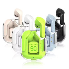 Transparent Crystal TWS Wireless Earbuds BT5.3 LED Display