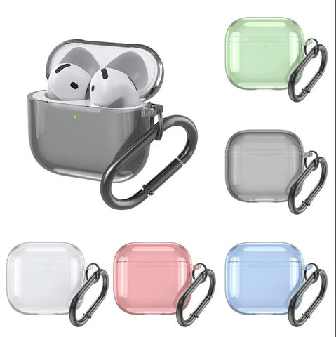 AirPods Pro 3 Clear TPU Case with Keychain - MagSafe Compatible