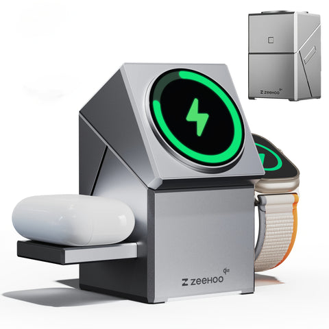3-in-1 Modular Wireless Charging Station - Cube Form