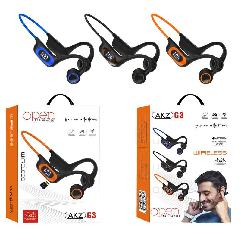 Open Air Wireless Earphones Over 20 Hours Music and Calling Time, Battery Display, Bluetooth 5.3