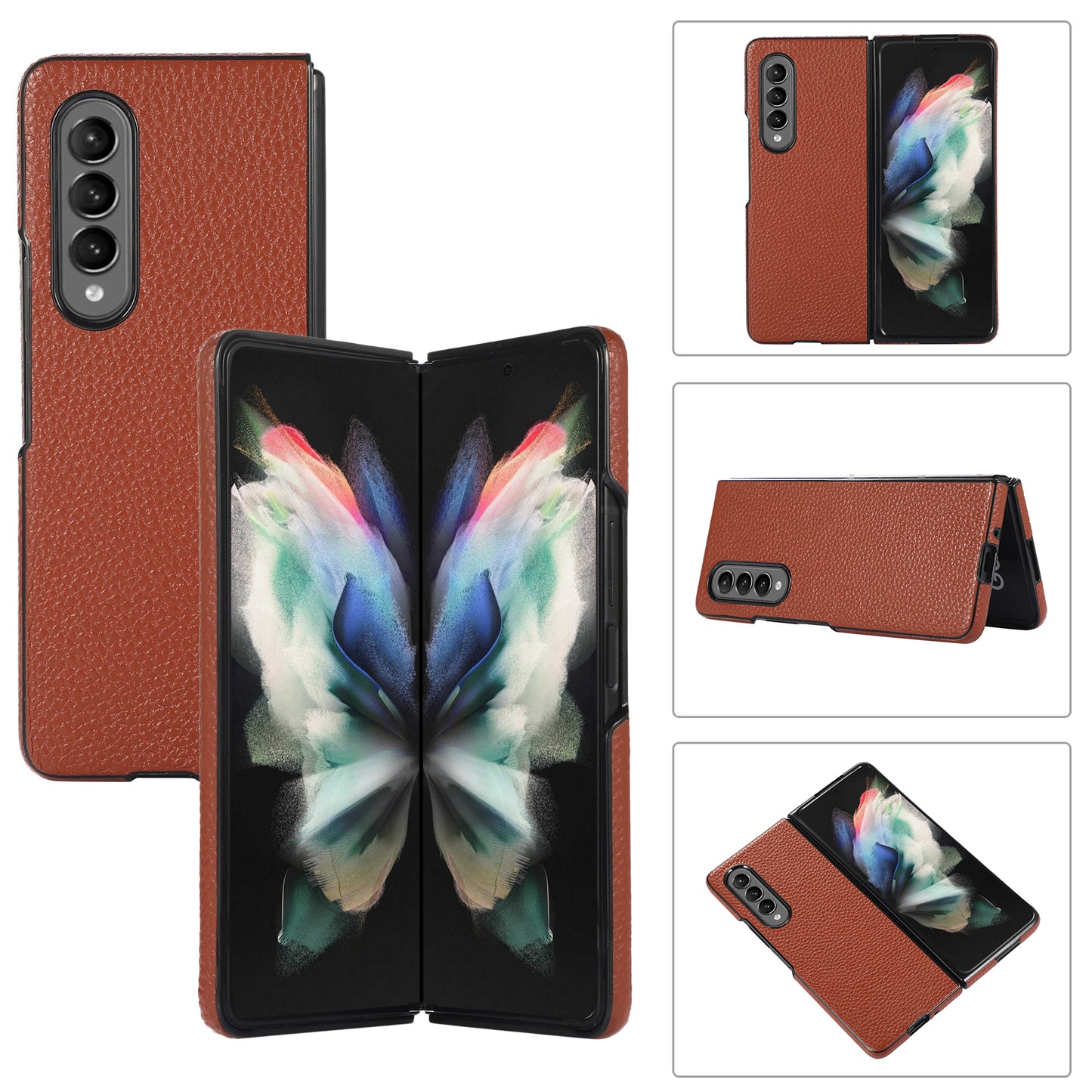 Leather Fold Phone Case, for Samsung Galaxy Z Fold 4/3