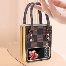 Galaxy Z Flip 4 Case with Elegant Ribbon Scarf and PU Protector