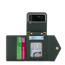 Wallet Flip Case with Crossbody Strap, for Samsung Galaxy Z Flip 4 & 3