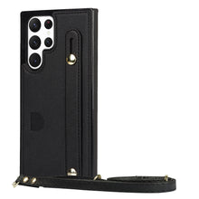 Card Holder Samsung Phone Case with Wist Strap