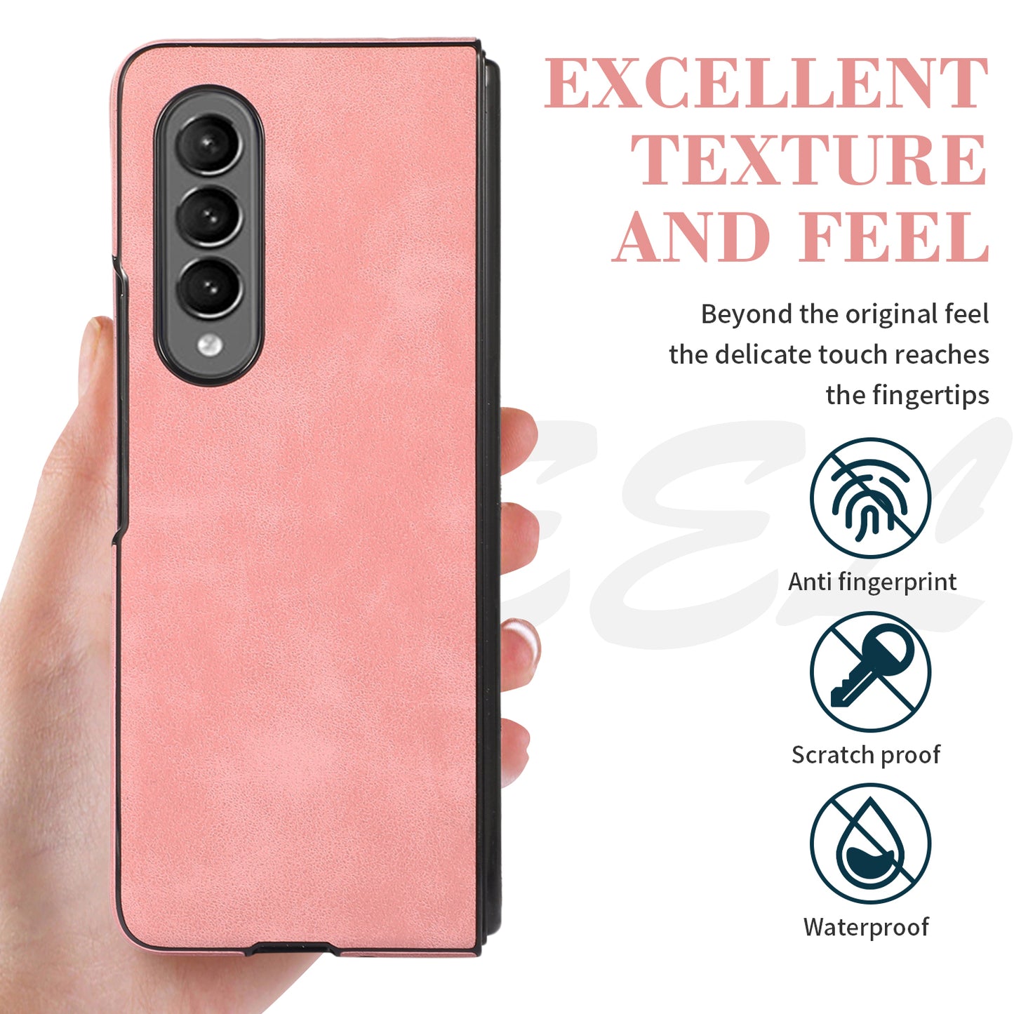 Retro Leather Fold Phone Case, for Samsung Galaxy Z Fold 4/3