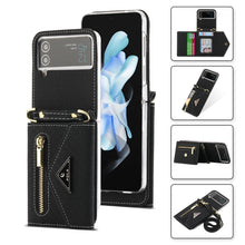 Wallet Flip Case with Crossbody Strap, for Samsung Galaxy Z Flip 4 & 3