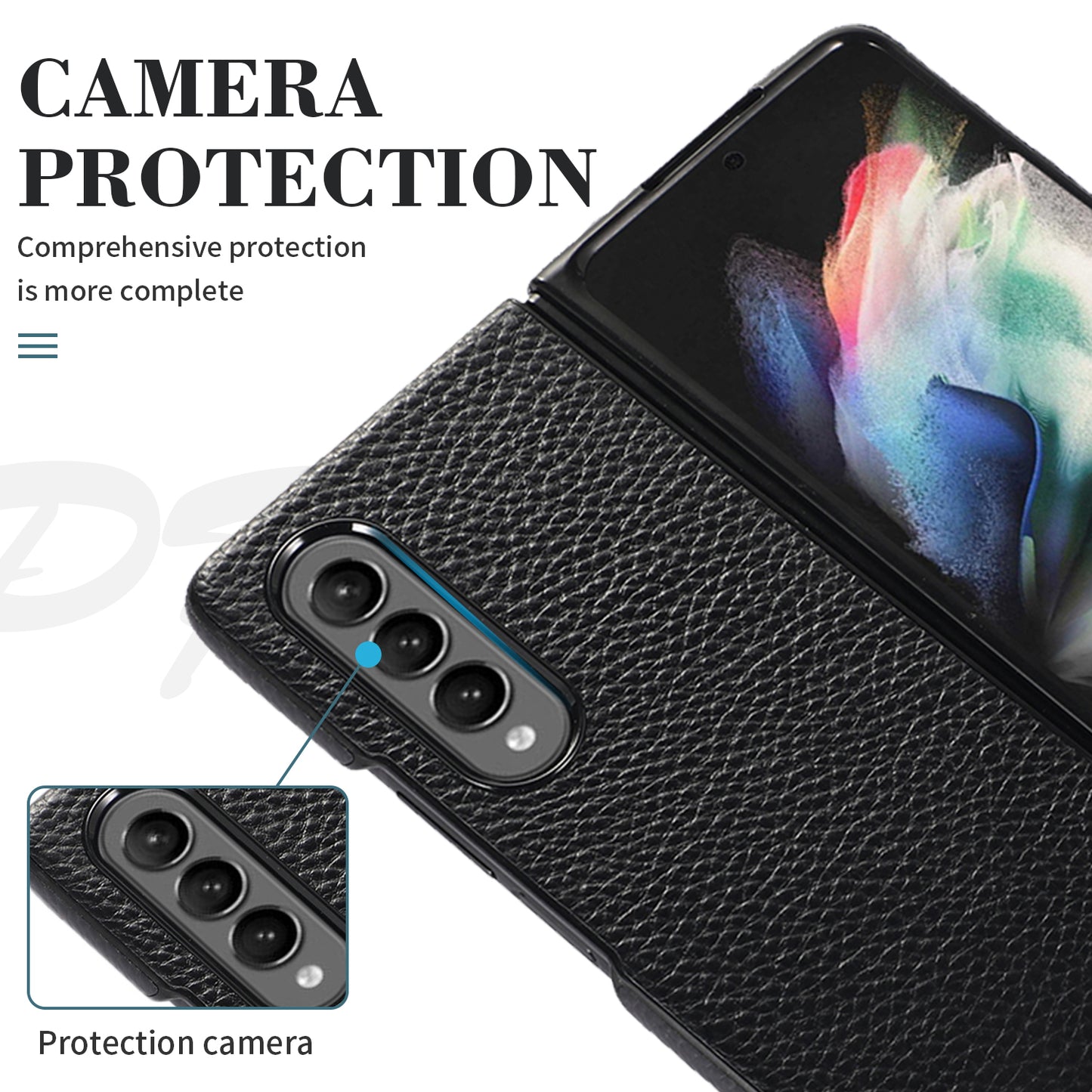 Leather Fold Phone Case, for Samsung Galaxy Z Fold 4/3