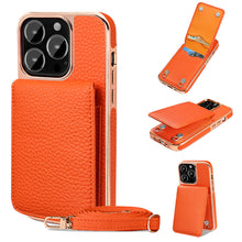 Card Holder iPhone Case, Strap iPhone Case For iPhone 14 & 13 Pro Max