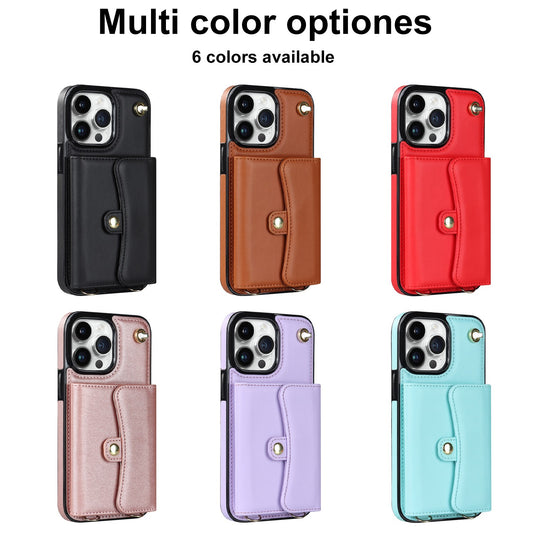 Multi-functional wallet stand phone case for iphone 14 13 12 11