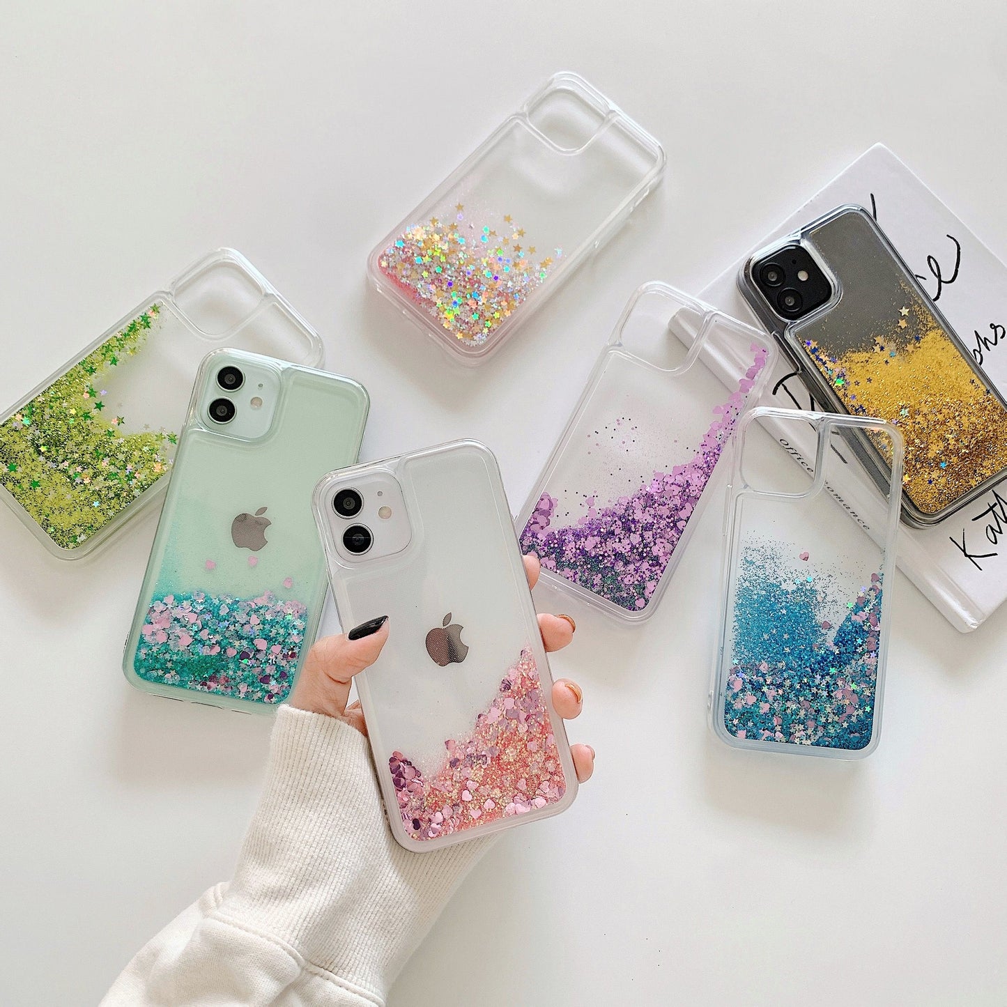 Liquid glitter sparkle phone case for Iphone 14 13 12 11