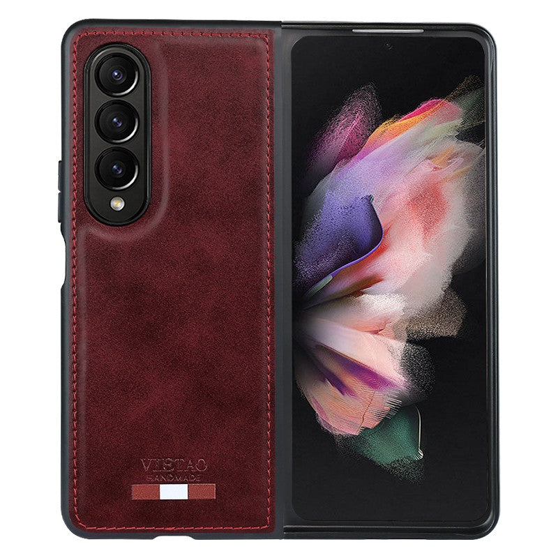 Fashionable leather non-slip phone case for Samsung Galaxy Z Fold 4 and Galaxy Z Fold 3