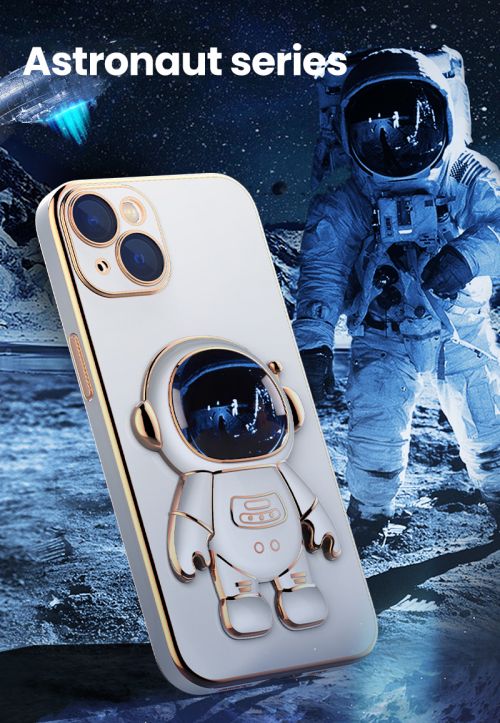 iPhone case with 3D Spaceman, for iPhone 14 13 12 11 Pro Max Plus