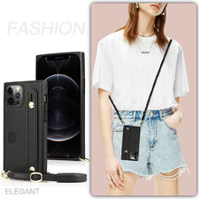 Card Holder iPhone Case with Wist Strap, iPhone 14 13 12 11