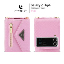 Wallet Flip Case with Crossbody Strap, for Samsung Galaxy Z Flip 4 & 3