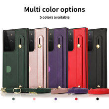 Card Holder Samsung Phone Case with Wist Strap