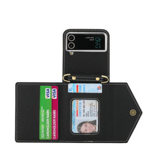 Wallet Flip Case with Crossbody Strap, for Samsung Galaxy Z Flip 4 & 3