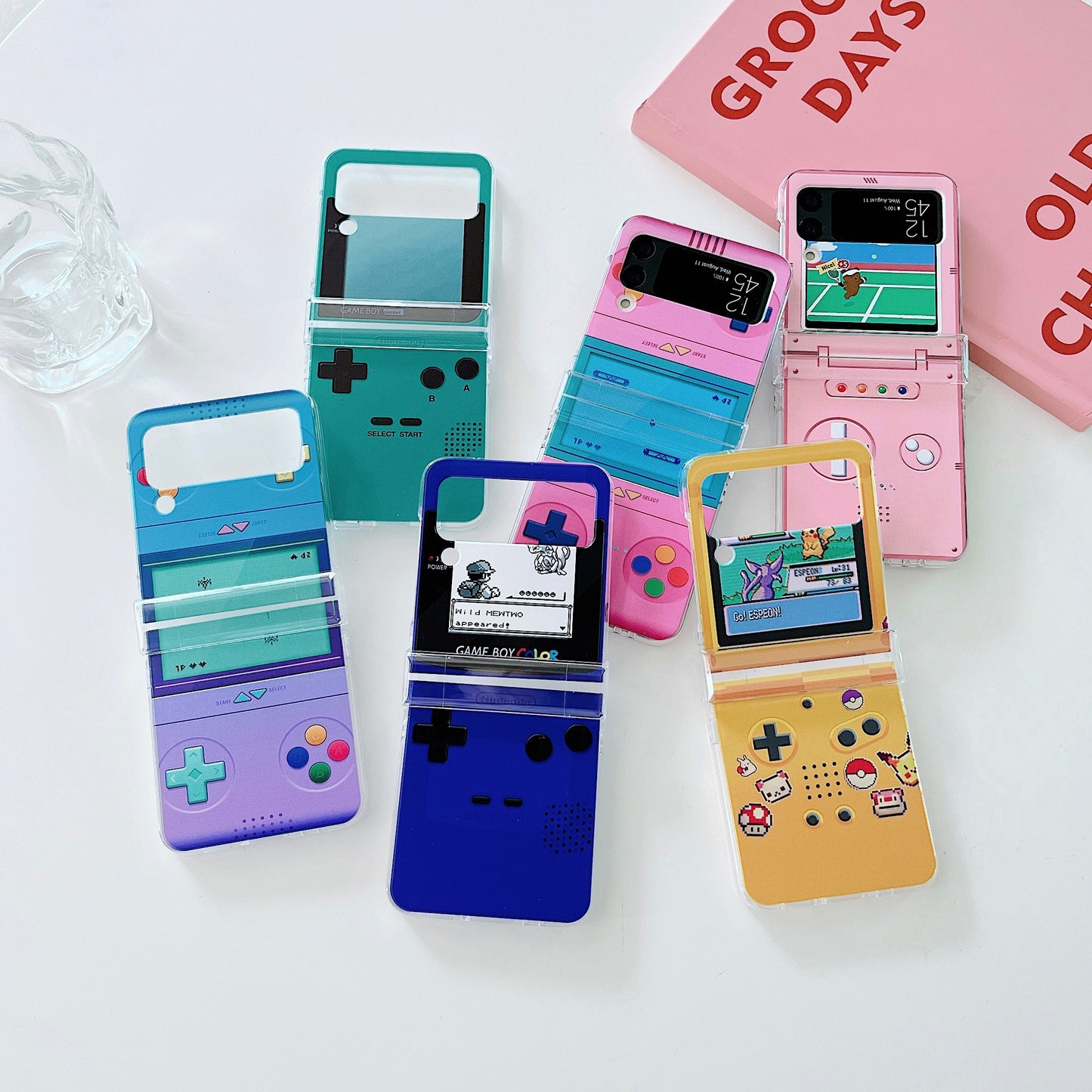 Game Flip Case, for Samsung Galaxy Z Flip 4 &3, Pokemon Flip phone case