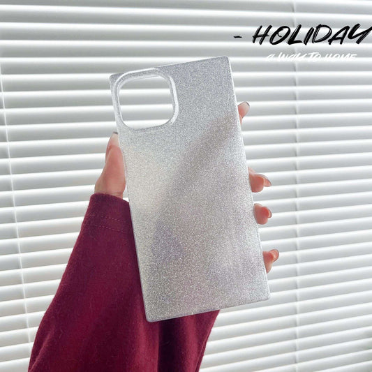 Silver Glitter Phone Case iphone 14 13 12 11