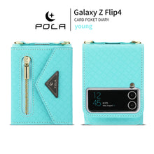Wallet Flip Case with Crossbody Strap, for Samsung Galaxy Z Flip 4 & 3